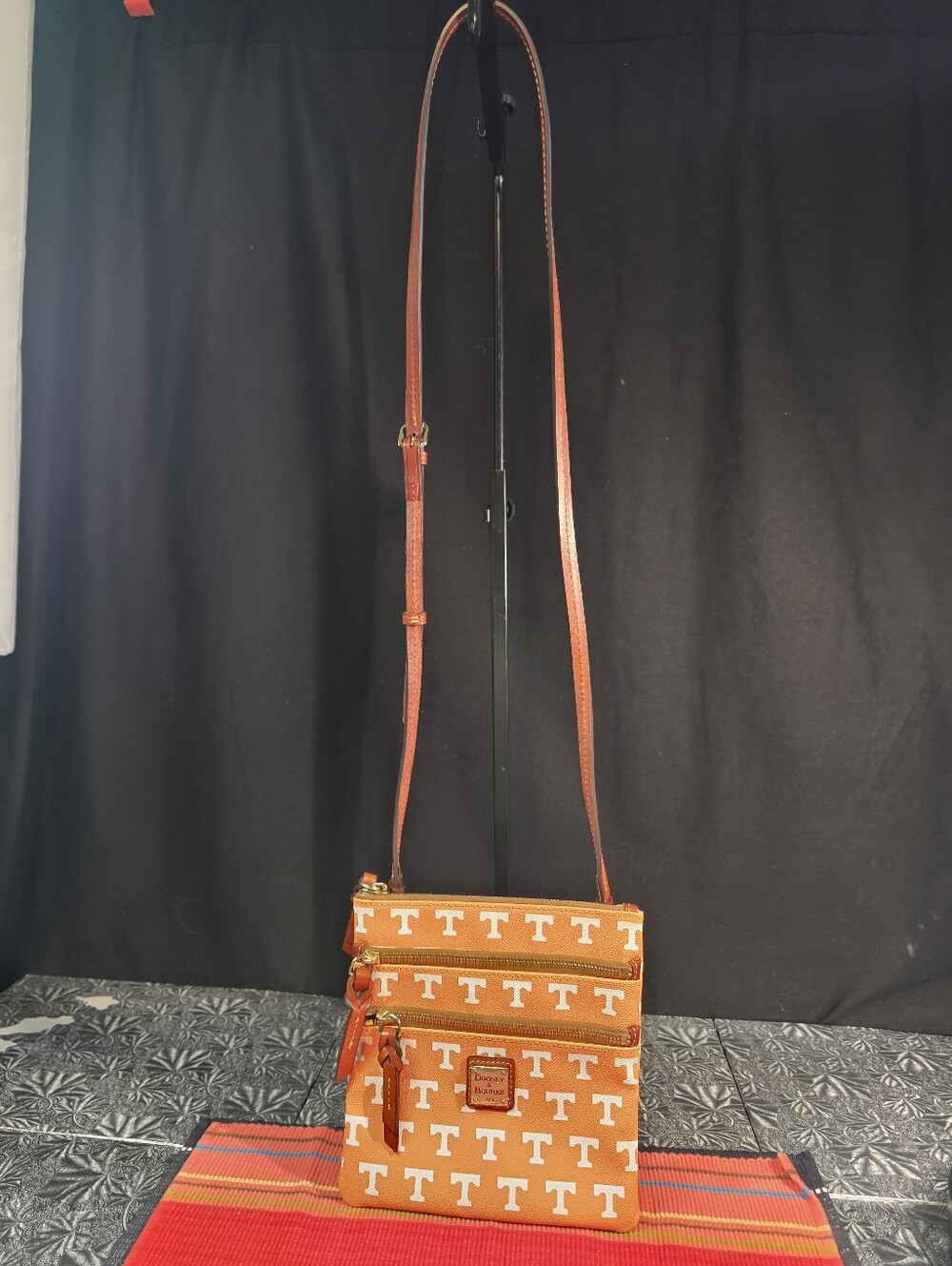 Dooney & Bourke Tennessee Volunteers Triple Zip Crossbody Purse